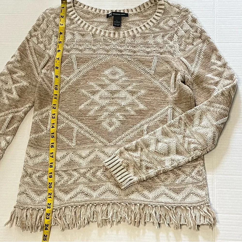INC Fringe Tribal Sweater - Picture 8 of 9